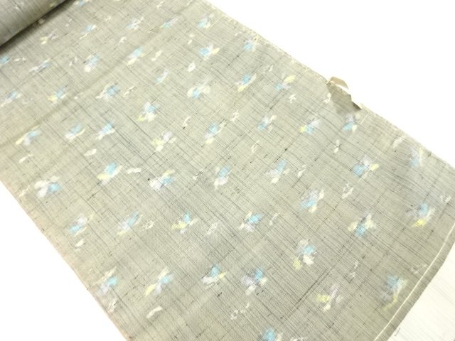 JAPANESE KIMONO / ANTIQUE TSUMUGI BOLT FOR KIMONO